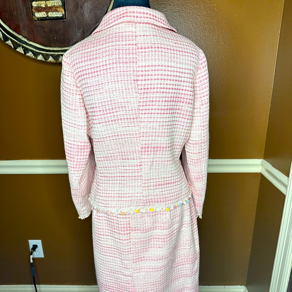 Etcetera Blush and Cream Skirt Set